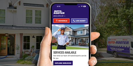 Image of the Roto-Rooter app