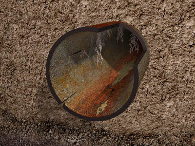 pipe damaged by tree roots